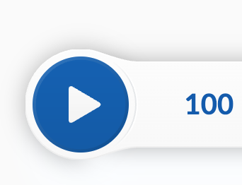 Play button in the bottom-left corner of the phone playback bar
